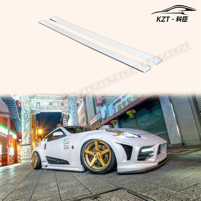 For Nissan 09 Onwards 370Z Z34 Wbs Style Side Skirt Extension Rocker Panels Side Part Fiber Glass Body Kit Replacement