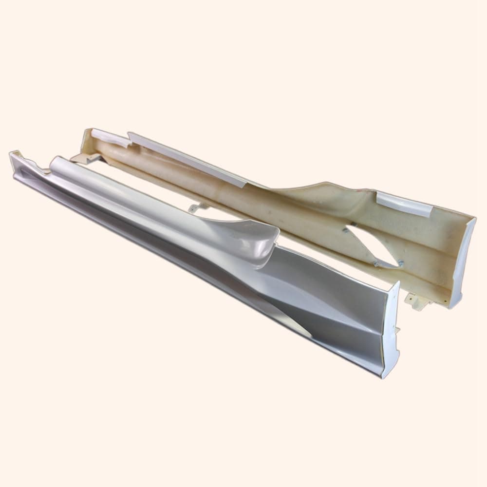 For Nissan 09 Onwards 370Z Z34 Wbs Style Side Skirt Rocker Panels Side Part Fiber Glass Body Kit Replacement