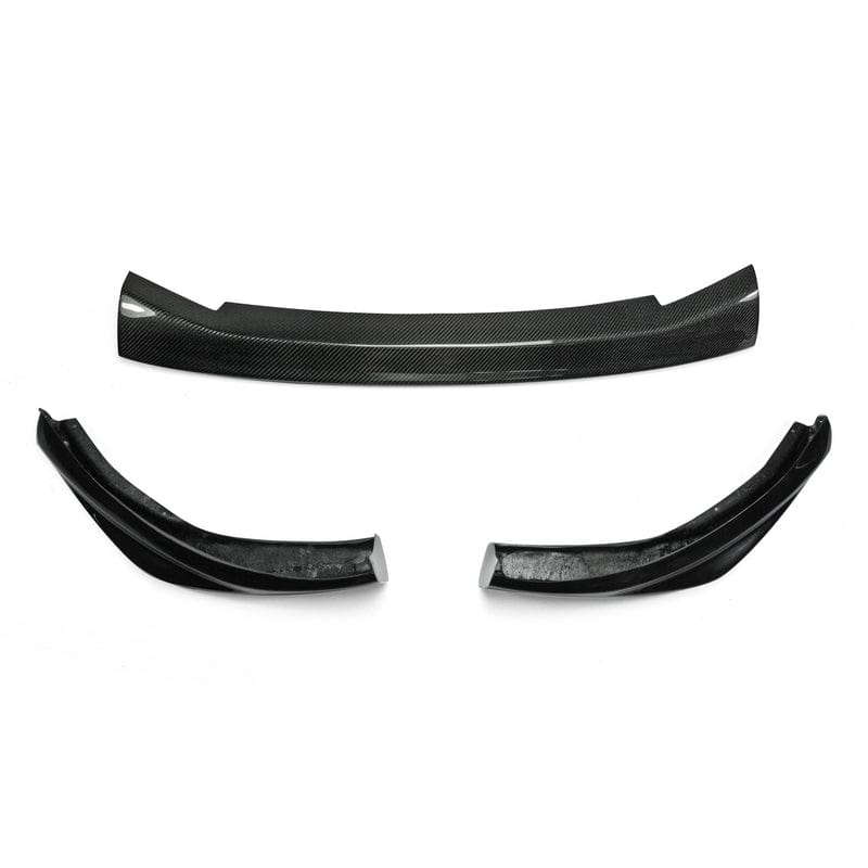 For Nissan 12 Onwards 370Z Z34 Kouki Late Model Jdm Front Bumper Lip 3Pcs (Facelift) Chin Splitter Spoiler Partial Carbon Fiber(Mid Piece) Body Kits Kazento Carbon Parts 车身侧板 Partial Carbon Fiber （Vent Carbon） 370Z-FL-3PCS-LATE-P25