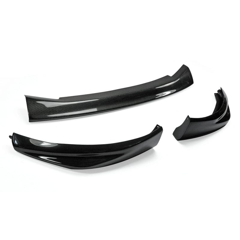 For Nissan 12 Onwards 370Z Z34 Kouki Late Model Jdm Front Bumper Lip 3Pcs (Facelift) Chin Splitter Spoiler Partial Carbon Fiber(Mid Piece) Body Kits Kazento Carbon Parts 车身侧板 Partial Carbon Fiber （Vent Carbon） 370Z-FL-3PCS-LATE-P25