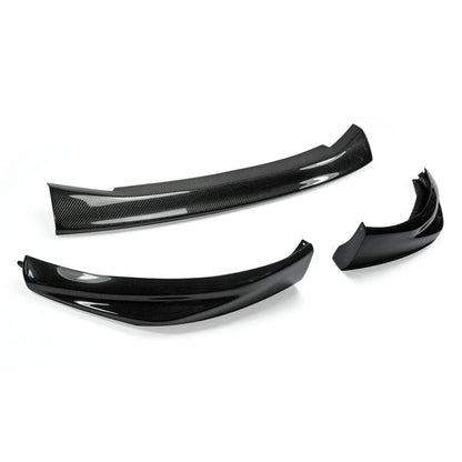 For Nissan 12 Onwards 370Z Z34 Kouki Late Model Jdm Front Bumper Lip 3Pcs (Facelift) Chin Splitter Spoiler Partial Carbon Fiber(Mid Piece) Body Kits Kazento Carbon Parts 车身侧板 Partial Carbon Fiber （Vent Carbon） 370Z-FL-3PCS-LATE-P25