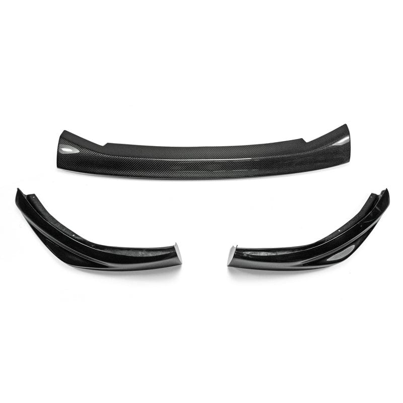 For Nissan 12 Onwards 370Z Z34 Kouki Late Model Jdm Front Bumper Lip 3Pcs (Facelift) Chin Splitter Spoiler Partial Carbon Fiber(Mid Piece) Body Kits Kazento Carbon Parts 车身侧板 Partial Carbon Fiber （Vent Carbon） 370Z-FL-3PCS-LATE-P25