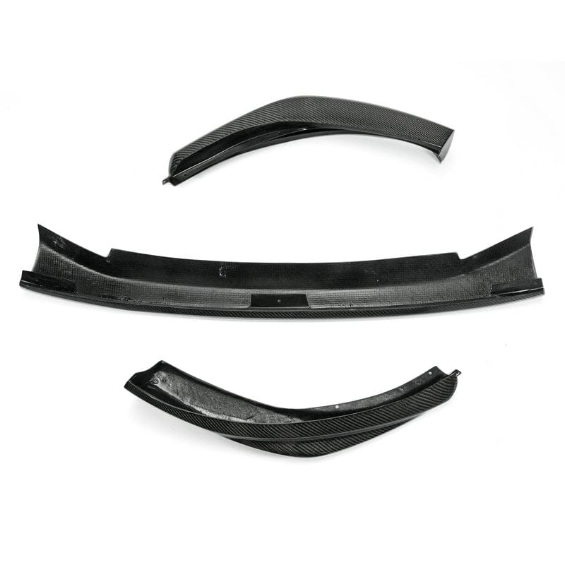 For Nissan 12 Onwards 370Z Z34 Kouki Late Model Jdm Front Bumper Lip Chin Splitter Spoiler 3Pcs (Facelift) Carbon Fiber Body Kits