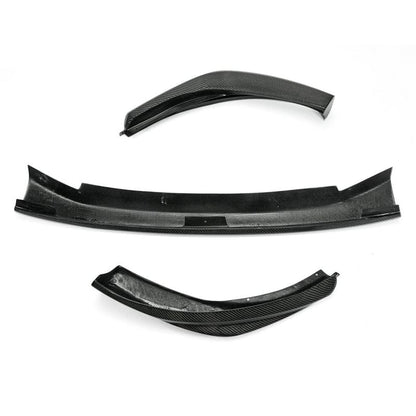 For Nissan 12 Onwards 370Z Z34 Kouki Late Model Jdm Front Bumper Lip Chin Splitter Spoiler 3Pcs (Facelift) Carbon Fiber Body Kits