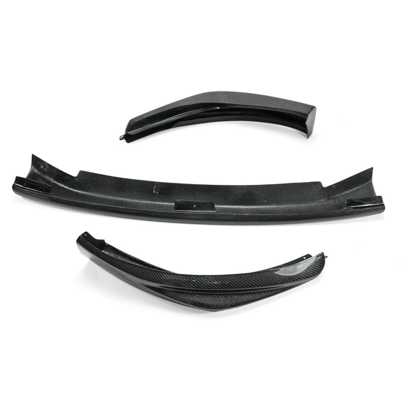For Nissan 12 Onwards 370Z Z34 Kouki Late Model Jdm Front Bumper Lip Chin Splitter Spoiler 3Pcs (Facelift) Carbon Fiber Body Kits
