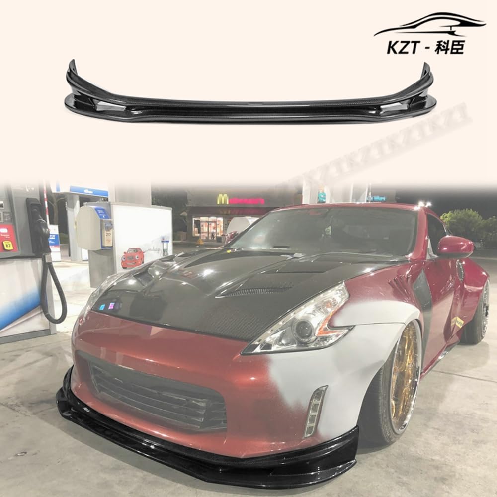 For Nissan 12 Onwards 370Z Z34 Kouki Late Model Vrs Style Style Front Bumper Lip (Facelift) Chin Splitter Spoiler Carbon Fiber Body Kits