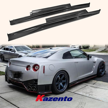 For Nissan 2012 On R35 Nis Style Side Skirt Rocker Panels Side Part Carbon Fiber Body Kit Replacement Kazento Carbon Parts 车身侧板 R35-SS-NIS-12ON-CF