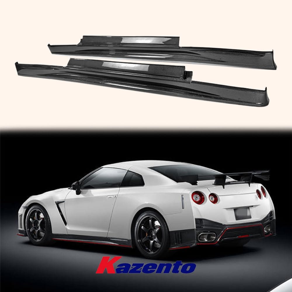 For Nissan 2012 On R35 Nis Style Side Skirt Rocker Panels Side Part Carbon Fiber Body Kit Replacement Kazento Carbon Parts 车身侧板 R35-SS-NIS-12ON-CF