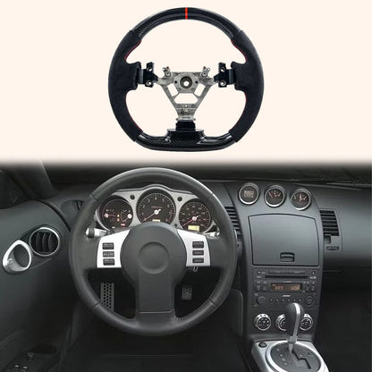 For Nissan 350Z 02-08 Coupe Roaster Carbon D Style Steering Wheel Replacement