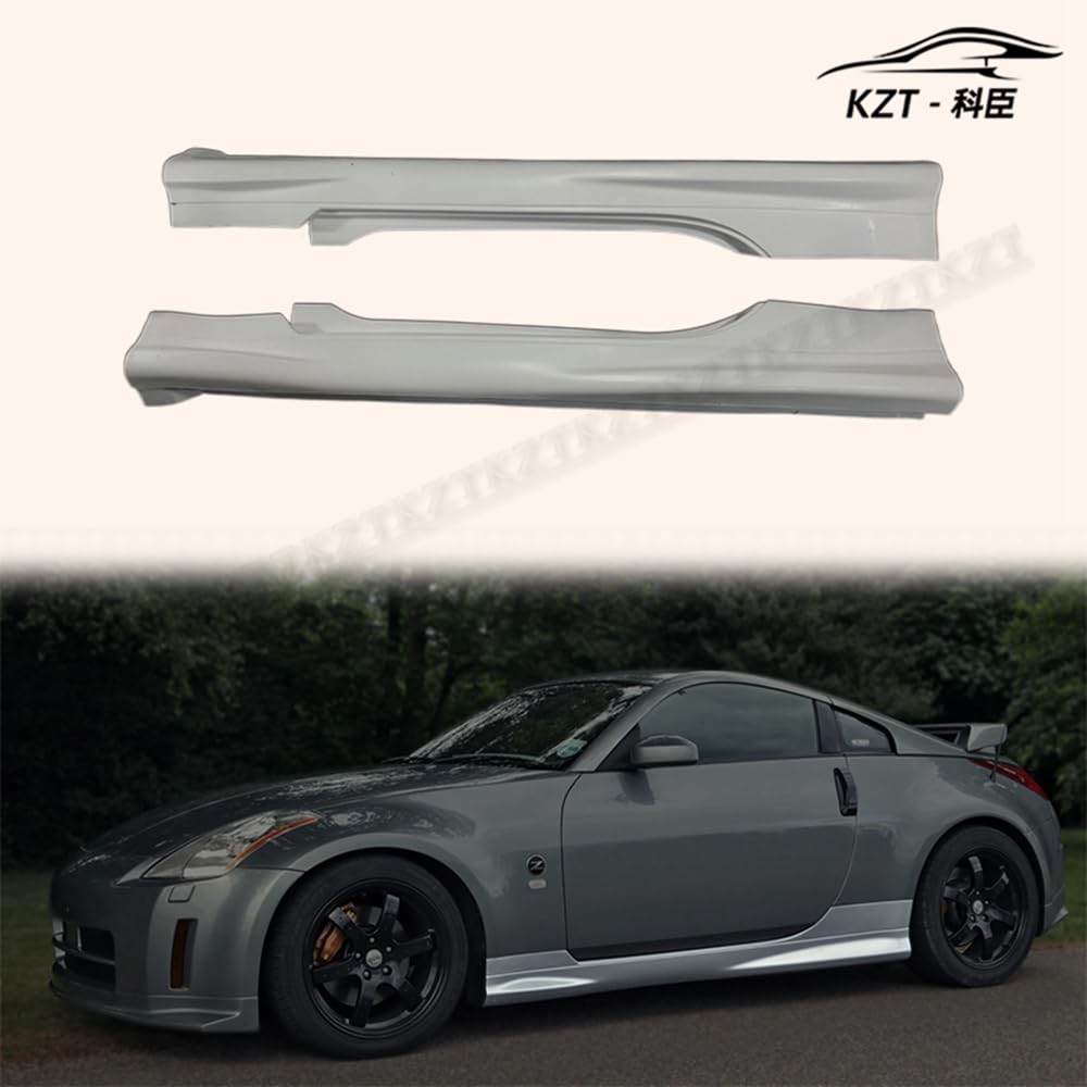 For Nissan 350Z Nis Version 1 Side Skirts Rocker Panels Side Part Fiber Glass Body Kit Replacement