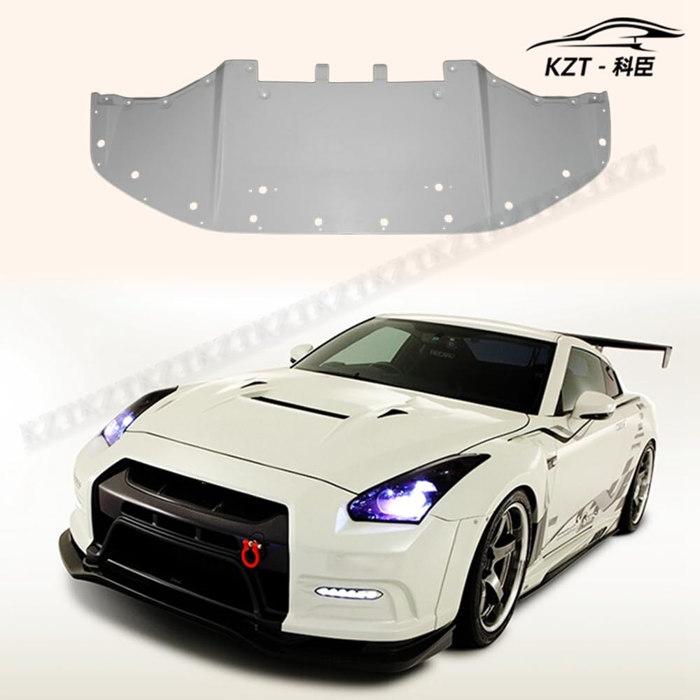 For Nissan Gtr R35 2013 Ver Vrs Style Front Diffuser Undertray Chin Splitter Spoiler Fiber Glass Body Kits Kazento Carbon Parts 车身侧板 R35-FL-13VA-WIDE-FRP