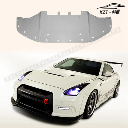 For Nissan Gtr R35 2013 Ver Vrs Style Front Diffuser Undertray Chin Splitter Spoiler Fiber Glass Body Kits Kazento Carbon Parts 车身侧板 R35-FL-13VA-WIDE-FRP