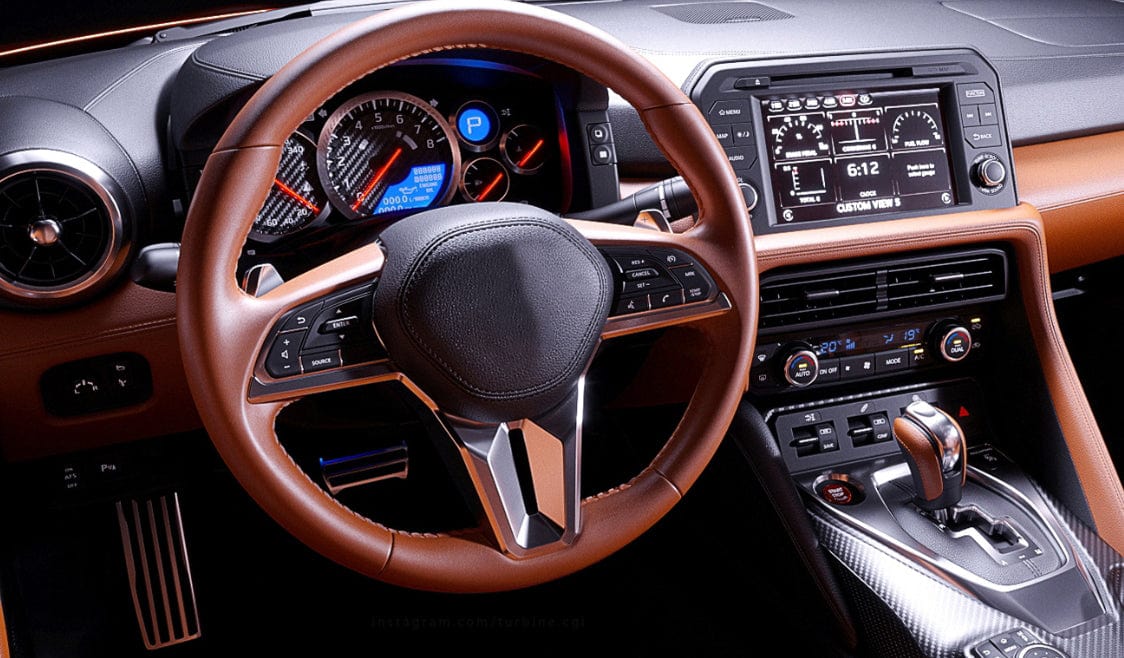 For Nissan GTR R35 4BA 2017-23 Carbon Fiber D Style Steering Wheel Replacement