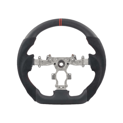 For Nissan GTR R35 CBA DBA 07-16 Matte Carbon D Style Steering Wheel Replacement Kazento Carbon Parts Carbon Fiber R350716-STEERING-D-MCF