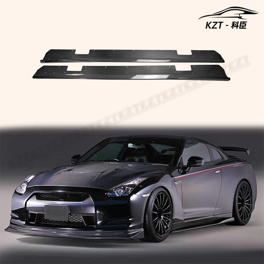 For Nissan Gtr R35 Vrs Style Side Skirt Under Board(For Oem Side Skirt) Rocker Panels Side Part Carbon Fiber Body Kit Replacement Kazento Carbon Parts 车身侧板 R35-SSX-VA-OESKIRT-CF