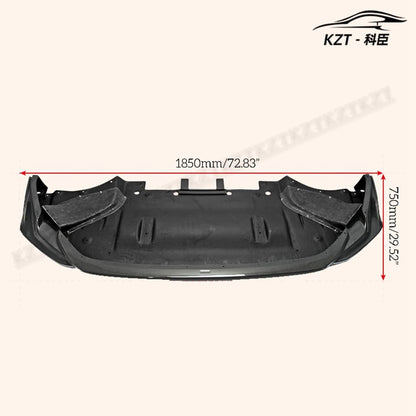For Nissan My17 R35 Gtr Ts Style Front Diffuser Bumper Lip(Only Use With Ts Style Front Bumper) Chin Splitter Spoiler Carbon Fiber Body Kits Kazento Carbon Parts 车身侧板 R35-FL-TS-17-CF