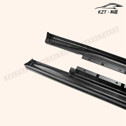 For Nissan R35 Gtr 08-17 Ts17 Style Side Skirt Rocker Panels Side Part Carbon Fiber Body Kit Replacement