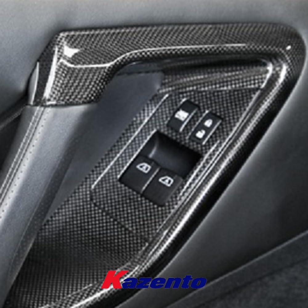 For Nissan R35 GTR 2009-2014 (LHD) Carbon Fiber Interior Door Trim Set (10 pcs) Kazento Carbon Parts 车身侧板 R35-INTER-10P-L-CF