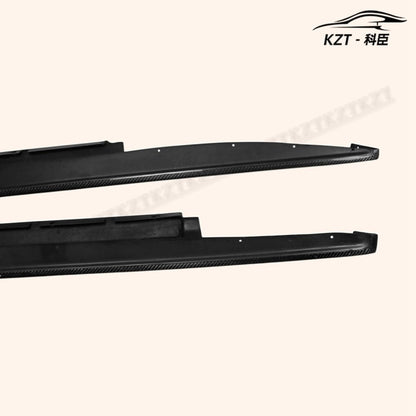 For Nissan R35 Gtr Zl Style side Skirt Rocker Panels Side Part Carbon Fiber Body Kit Replacement