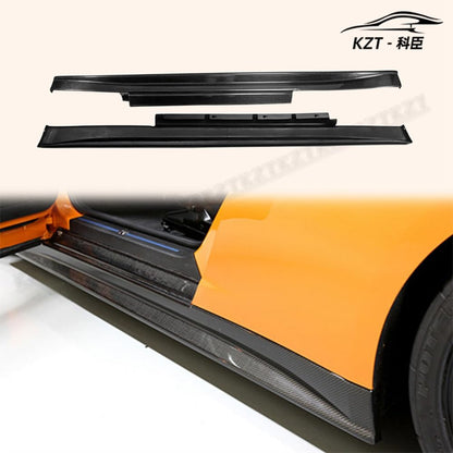 For Nissan R35 Gtr Zl Style side Skirt Rocker Panels Side Part Carbon Fiber Body Kit Replacement