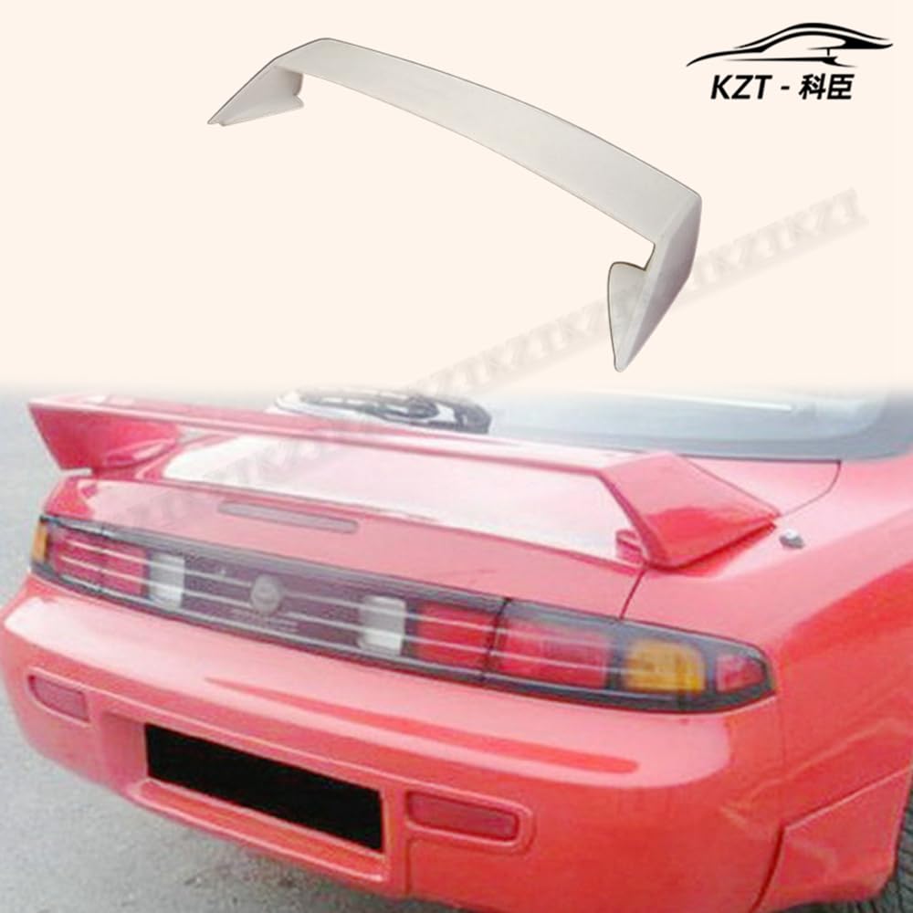 For Nissan S14 S14A Jdm Rear Spoiler Fiber Glass Universal Wing For Car Vehicle Body Parts Kits Kazento Carbon Parts 车身侧板 S14-RS-JDM-FRP