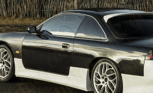 For Nissan Silvia S14 200SX VTX Style Side Skirts Body Kits 1993-1998