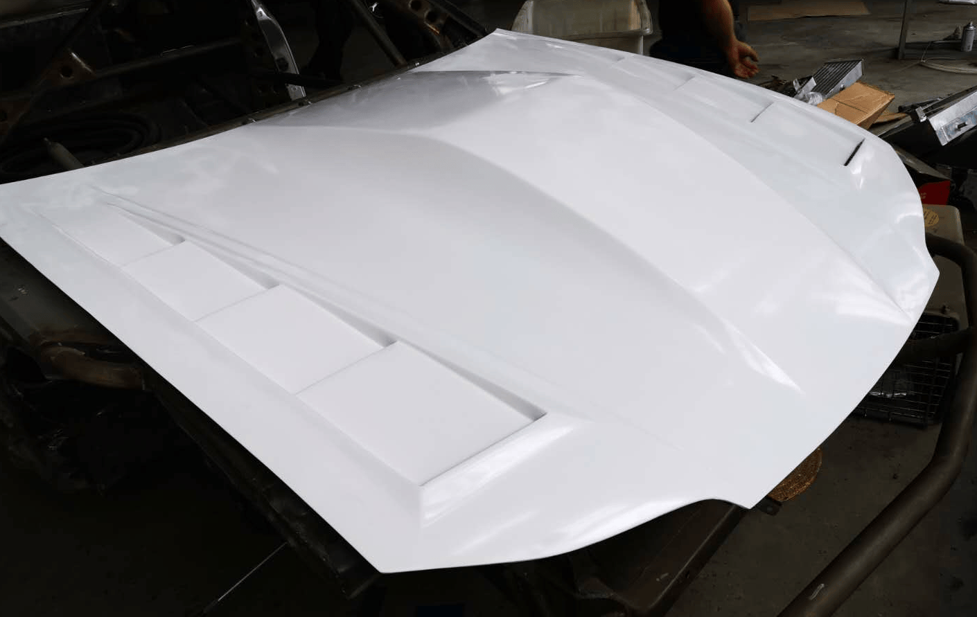 For Nissan Silvia S15 Track Style Front Vented Hood 1999-2002
