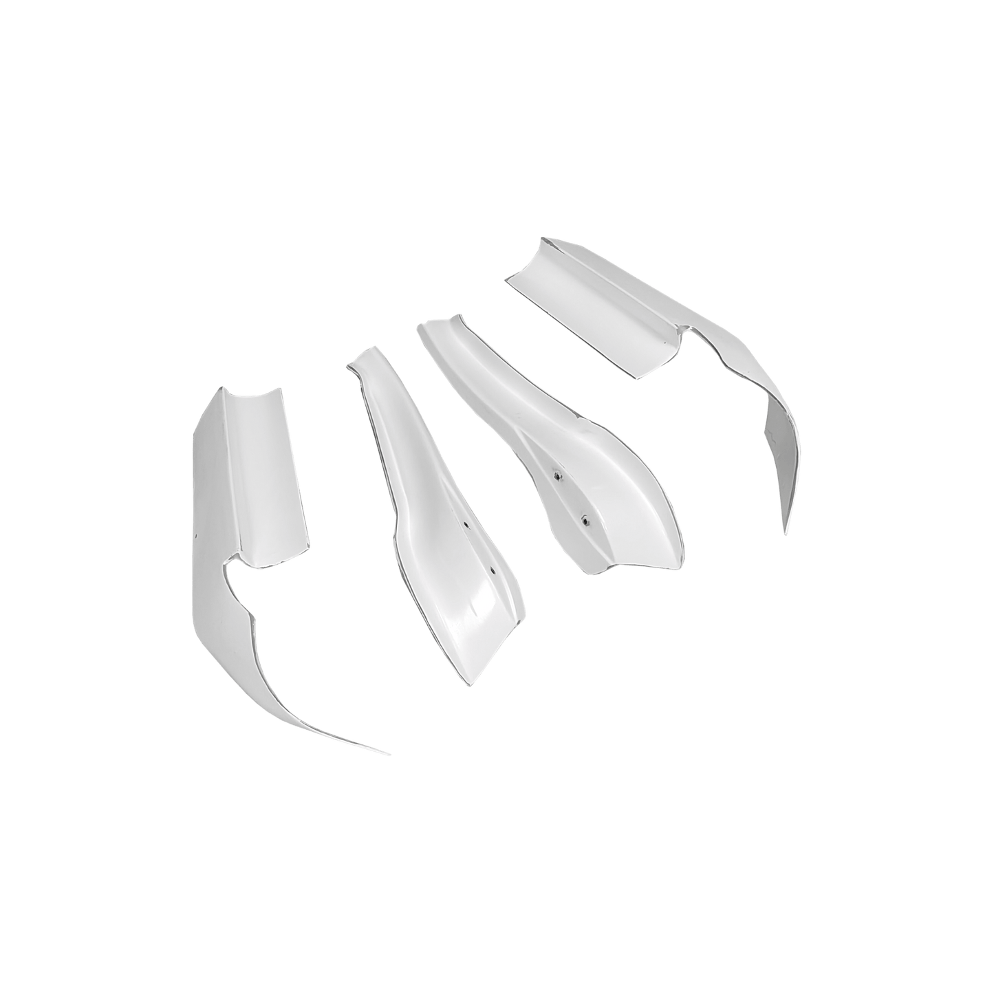 For Nissan Skyline R34 GTR AS Type Fiberglass Unpaint Front Bumper Canard (4pcs)