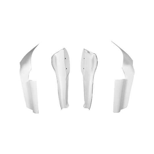 For Nissan Skyline R34 GTR AS Type Fiberglass Unpaint Front Bumper Canard (4pcs)