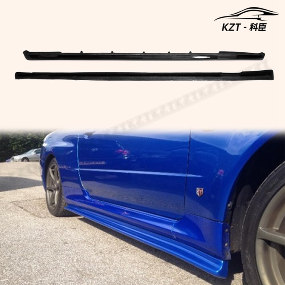 For Nissan Skyline R34 Gtr Nis Side Skirt Extension(189Cm) Rocker Panels Side Part Carbon Fiber Body Kit Replacement Kazento Carbon Parts 车身侧板 R34-SS-NIS-CF