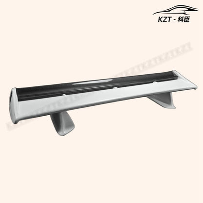 For Nissan Skyline R34 GTR OEM Rear Trunk Spoiler Wing With Blade + Caps + Stand Partial Carbon Fiber(blade+caps) Car Body Parts Kits Kazento Carbon Parts 车身侧板 R34-RS-OE-PCF
