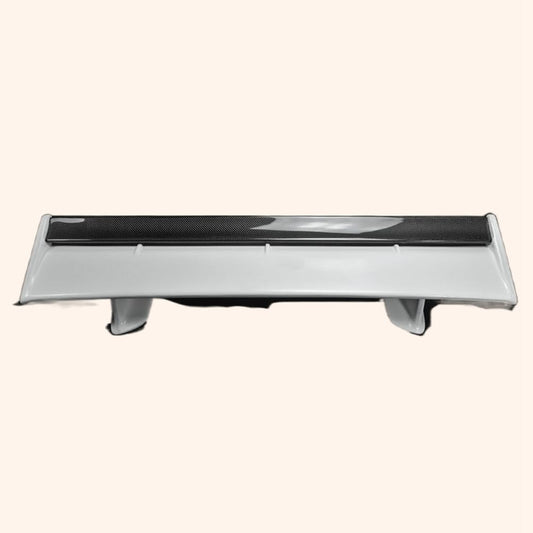 For Nissan Skyline R34 GTR OEM Rear Trunk Spoiler Wing With Blade + Caps + Stand Partial Carbon Fiber(blade+caps) Car Body Parts Kits Kazento Carbon Parts 车身侧板 R34-RS-OE-PCF