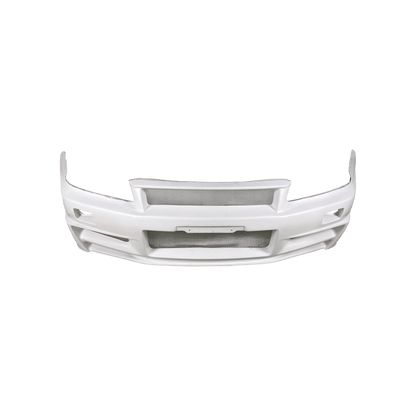 For Nissan Skyline R34 (GTR Only) NIS Type ZTune Fiberglass Unpaint Front Bumper Kazento Carbon Parts Fiber Glass (Unpaint) R34-FB-ZT-GTR-FRP
