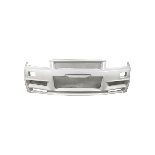 For Nissan Skyline R34 (GTR Only) NIS Type ZTune Fiberglass Unpaint Front Bumper