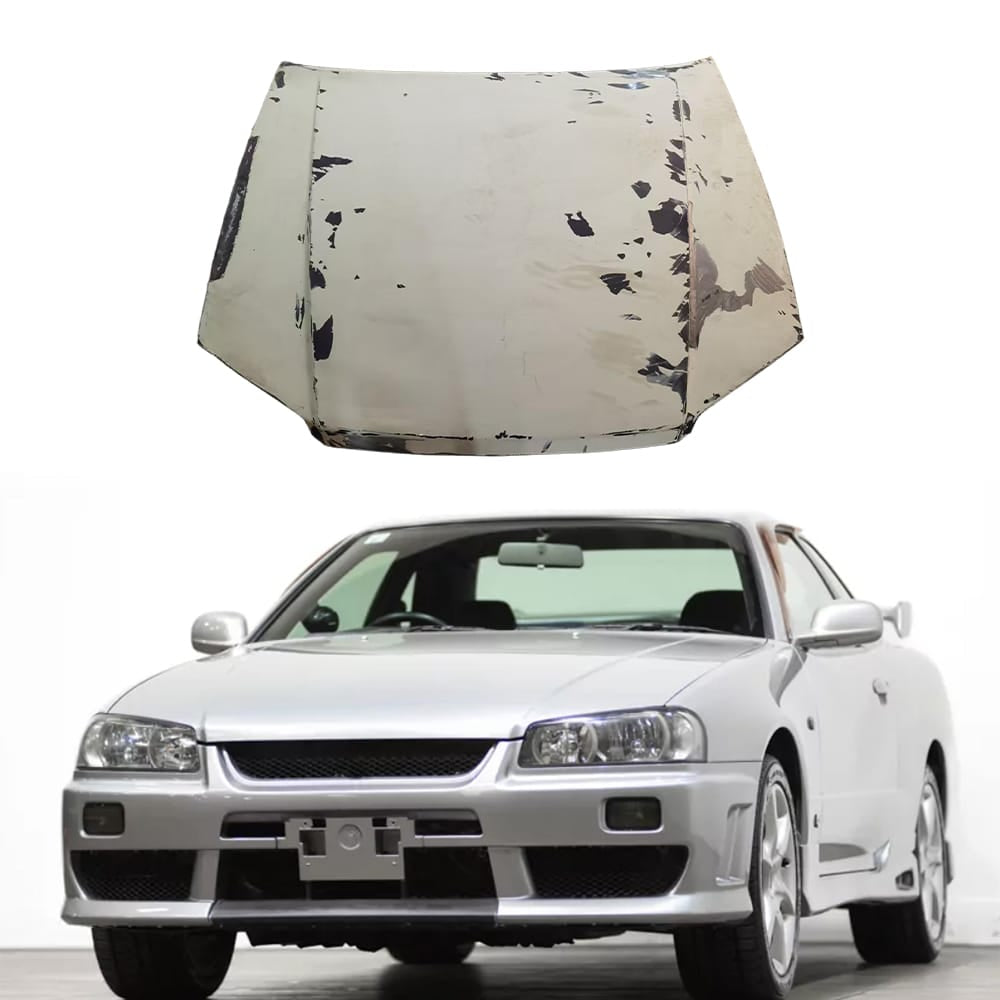 For Nissan Skyline R34 GTT 2D Only OE Style Front Vented Cooling Hood