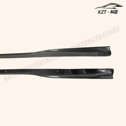 For Nissan Z33 350Z Side Skirt Step Extension Rocker Panels Side Part Carbon Fiber Body Kit Replacement Kazento Carbon Parts 车身侧板 350Z-SSX-STEP-CF