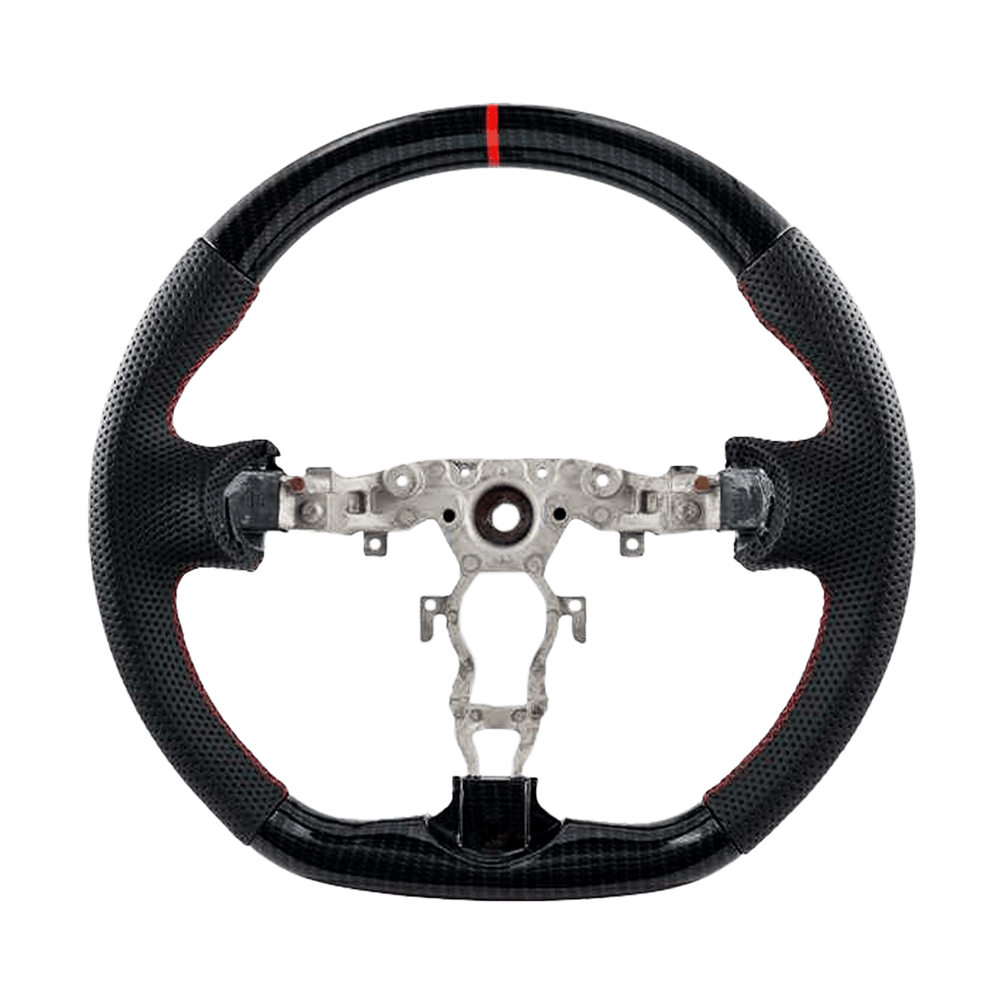 For Nissan Z34 370Z Coupe 09-20 Carbon Fiber D Style Steering Wheel Replacement Kazento Carbon Parts Carbon Fiber 370Z-STEERING-D-CF