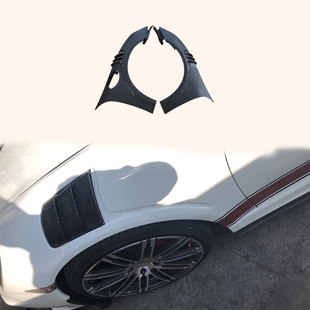 For Porsche 718 (16-18) Front Fender Vented Style Fiber Glass with Vents Kazento Carbon Parts 车身侧板 718-FF-V1-FRP