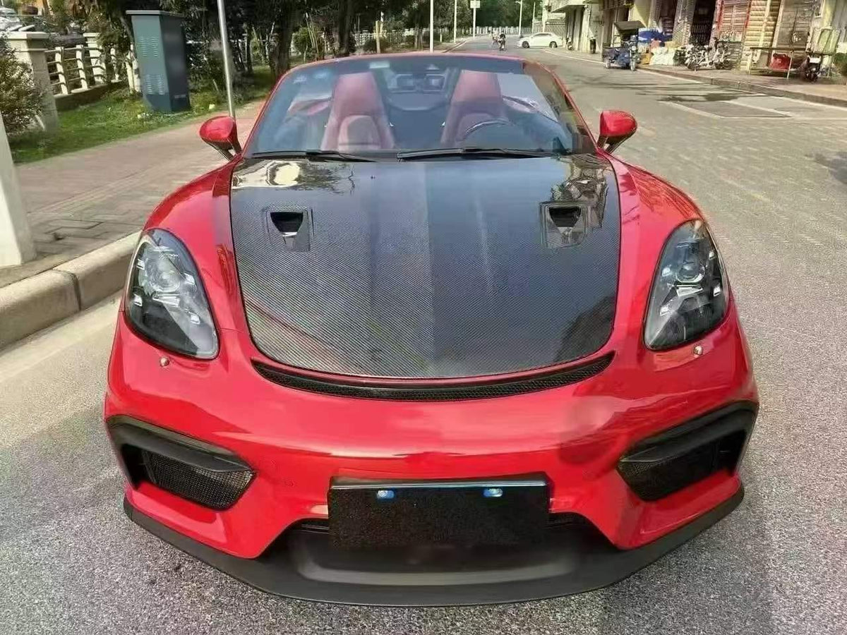 For Porsche 911 991.1 991.2 718 981 GT4 Front Vented Hood 2011-2019