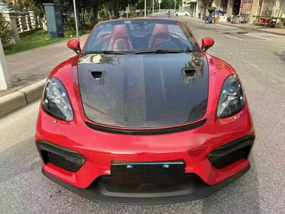 For Porsche 911 991.1 991.2 718 981 GT4 Front Vented Hood 2011-2019