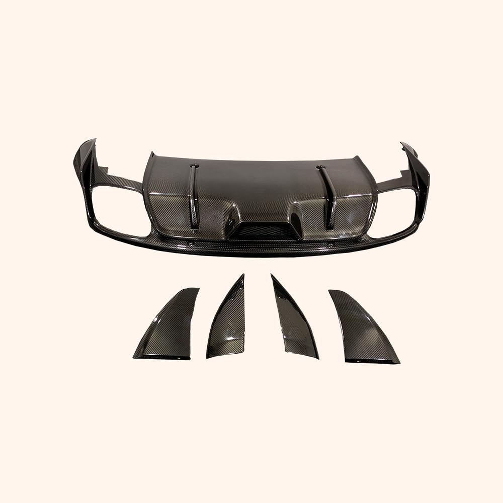 For Porsche 971 Panamera D Style Rear Diffuser Carbon Fiber Kazento Carbon Parts 车身侧板 971-DIF-SD-CF