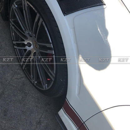 For Porsche 981 (12-16) Front Fender Vented Style Fiber Glass with Vents Kazento Carbon Parts 车身侧板 981-FF-V1-FRP