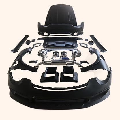 For Porsche 991 Body Kits GT2RS Fiber Glass (991.1 need extra DRL + TL) not with Exhaust Kazento Carbon Parts 车身侧板 991-BODY-GT2RS-FRP