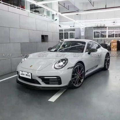 For Porsche 992 Carrera FX Aero Kits Carbon Fiber Rear Lip+Front Lip+Side Skirts