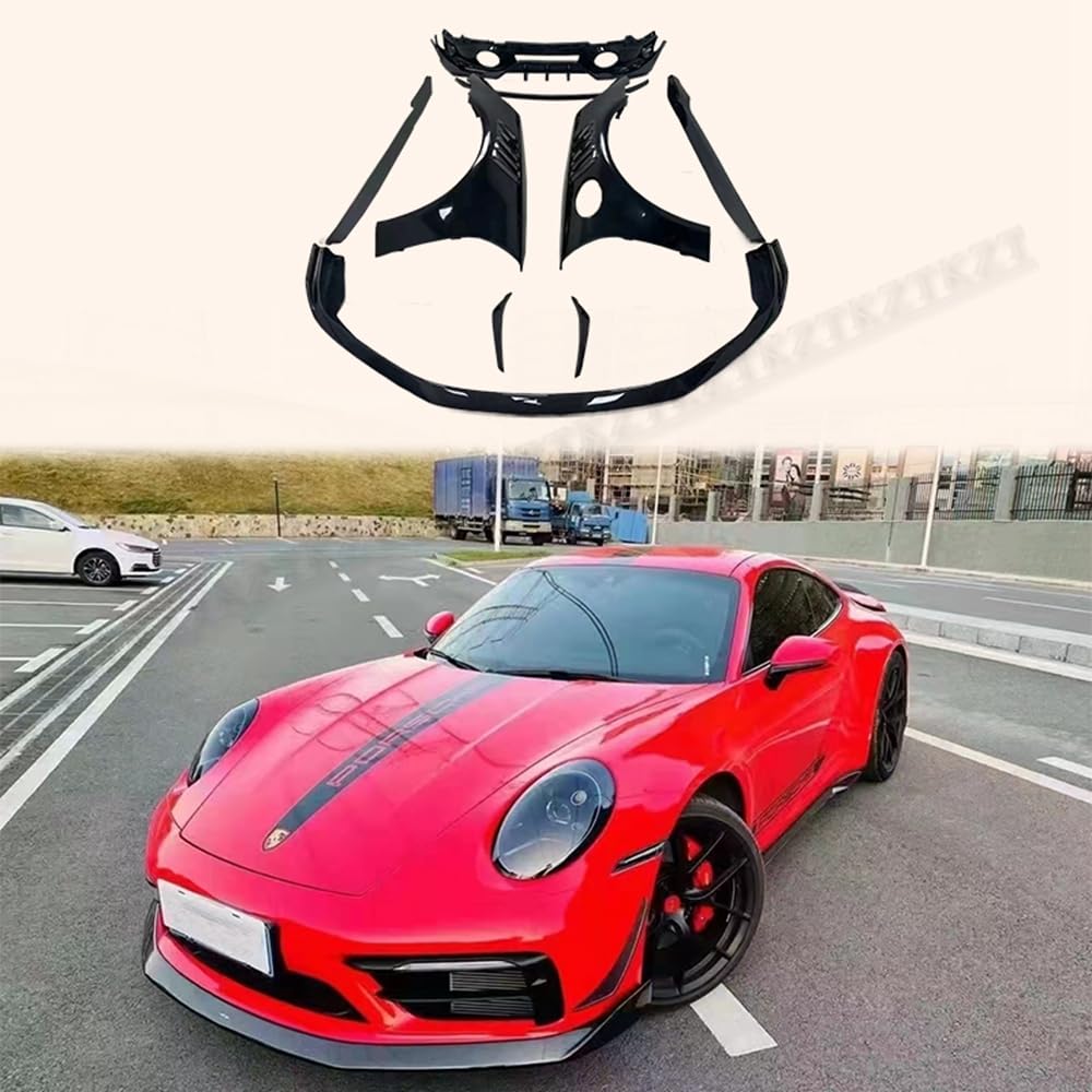 For Porsche 992 Carrera OC Aero Kits Carbon Lip+diffuser+fender+side skirts