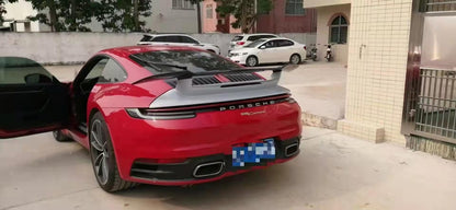 For Porsche 992 Carrera SDD Style Carbon Fiber Rear Spoiler Wing Kazento Carbon Parts 车身侧板 992-RS-SD-CF