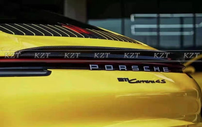 For Porsche 992 Duckbill Rear Spoiler Carbon Fiber Kazento Carbon Parts 车身侧板 992-RS-YA-CF