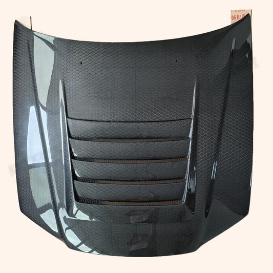 For R34 GTR NIS Style For Nissan Skyline Honeycomb Carbon Fiber Hood Bonnet Kazento Carbon Parts 车身侧板 R34-HOOD-NIS-HCF