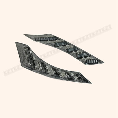 For R35 Gtr 08-17 Nis Style For Nissan Fender Vents Pair Fiber Glass Kazento Carbon Parts 车身侧板 R35-FV-NIS-VT-FRP
