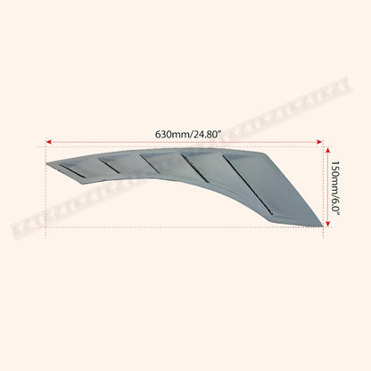 For R35 Gtr 08-17 Nis Style For Nissan Fender Vents Pair Fiber Glass